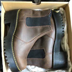 BNIB Dr Martens AirWair leather slip on booties.